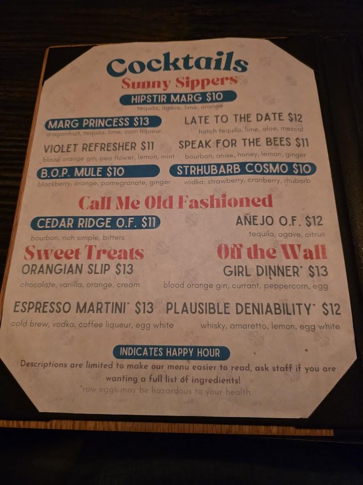 the hip-stir Menu image 3
